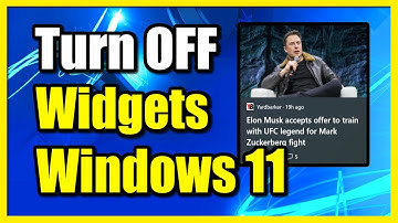 How to TURN OFF Widgets on Windows 11 PC & Remove News from Taskbar (Fast Method)