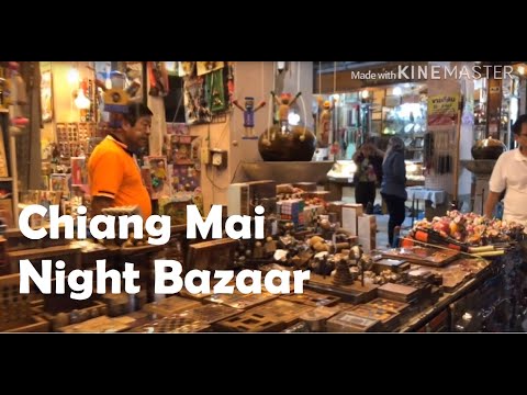 Walking in Chiang Mai night Bazaar. ( Shoping and Foods)เชียงใหม่ ไนท์บาซาร์