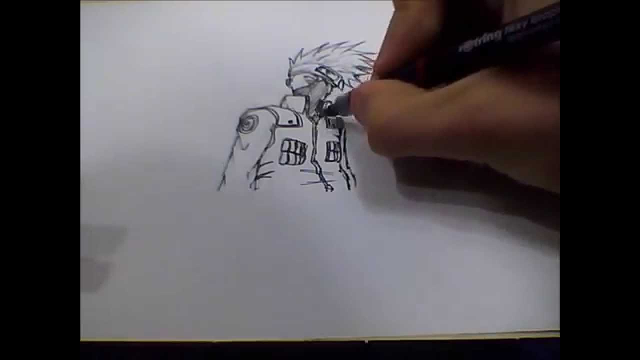 Dibujando a: Kakashi (NARUTO)