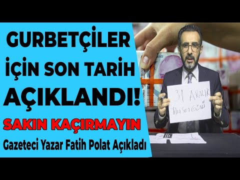 Yurt dışında yaşayanlar için artık vakit kalmadı! Gazeteci Yazar Fatih Polat açıkladı @EmekliTV