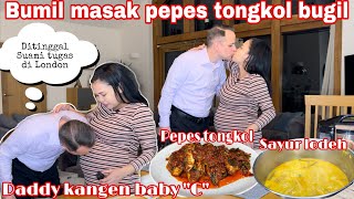 BUMIL MASAK PEPES TONGKOL BUGIL || DI TINGGAL SUAMI TUGAS DI LONDON LAGI