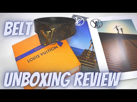 Louis Vuitton Initiales belt Damier Graphite authentic Unboxing