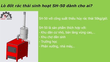 Lò đốt rác sinh hoạt - trường học - chợ