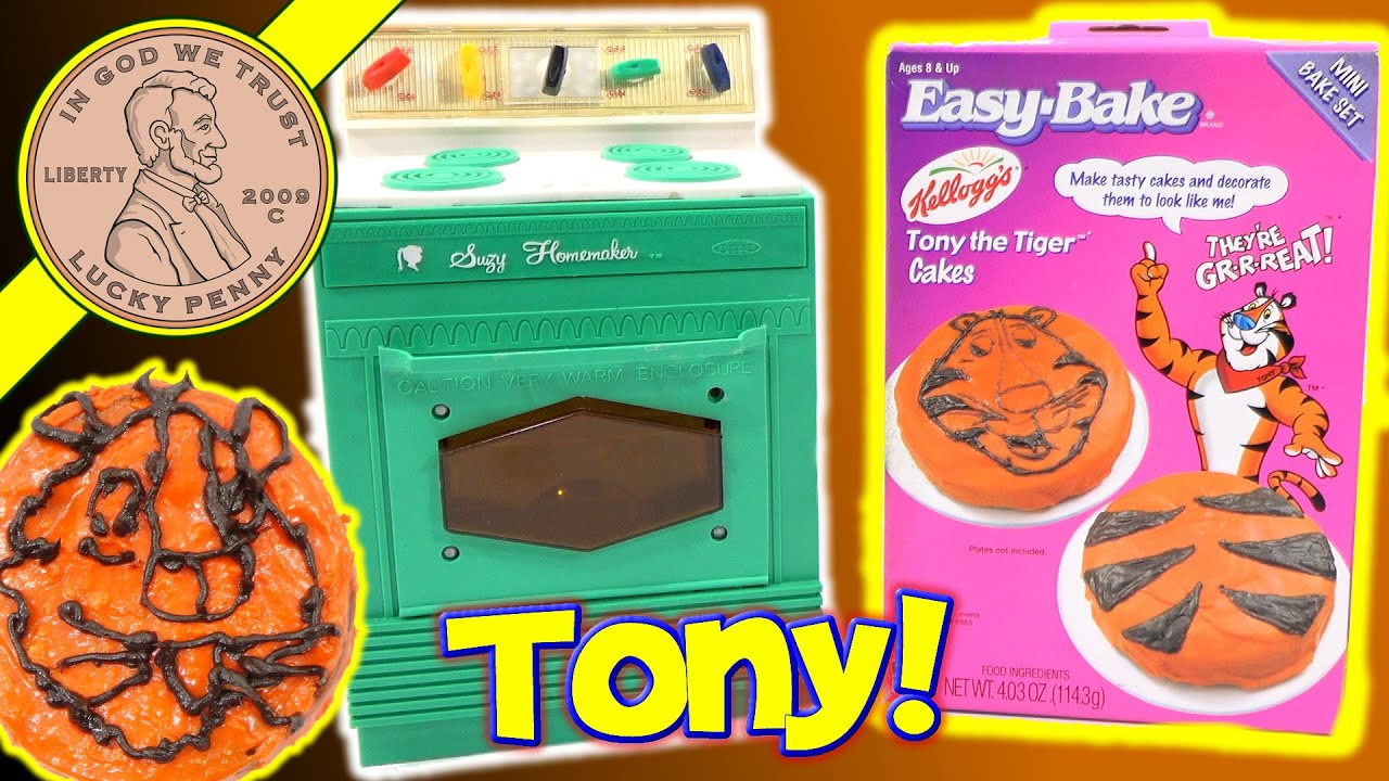 Suzy Homemaker Kids Toy Oven & Easy Bake Tony The Tiger Cakes