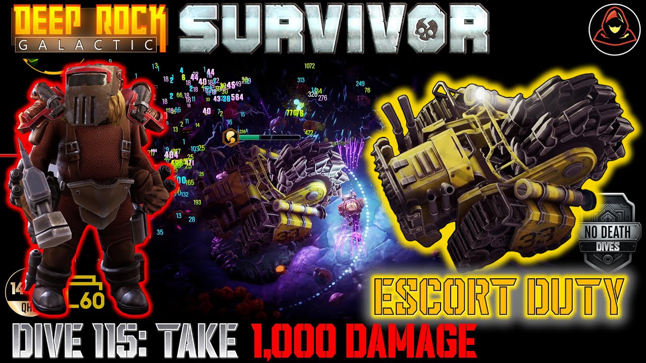 Deep Rock Galactic: Survivor | Dive 115: Escort Duty - Take 1,000 Damage