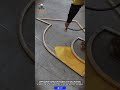 Bright Yellow Industrial Floor Painting Process #tools #toolmancrew