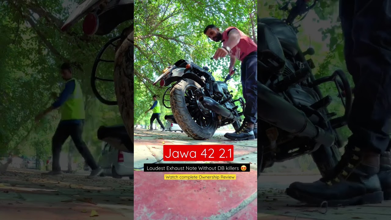 Jawa 42 2.1 Loudest Exhaust Note Without DB killers 😍 