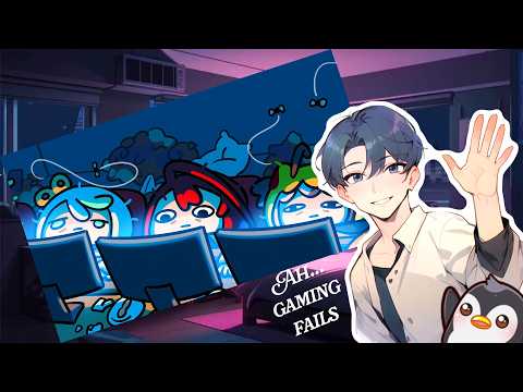 Kizamu Tsuro Reacts - Hololive EN's gaming fails.