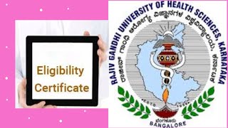 Rajiv Gandhi University |Eligiblity Certificate Online |യോഗ്യതാ certificate