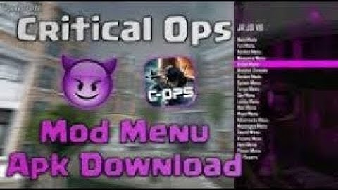 CRITICAL OPS MOD APK 0.9.8 F465 HACK (Radar, Aimbot, Godmode) No Root