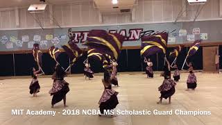 MIT Academy ColorGuard at 2018 NCBA Winter Guard Championships