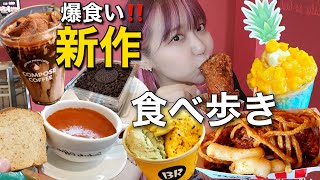 【食べ歩き】こんな美味しいものばっかりでいいの?!韓国チェーン店新作が大当たりで最高な一日【モッパン】