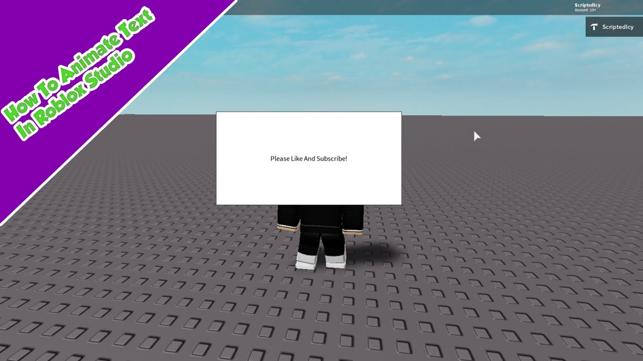 How To Make Animated Text In Roblox Studio Roblox Scripting Tutorials Youtube - how to text roblox