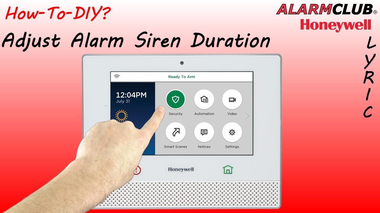 Honeywell Lyric Security System How to Adjust Siren Duration? YouTube