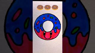Donut ? satisfying donuts drawing trending art viral drawing mrroshan3dart shorts artist