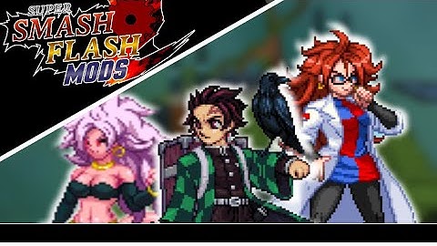 SSF2 Mods Showcase (Tanjiro Kamado by Draco Joestar  and Android 21 By Jack-Hedgehog)