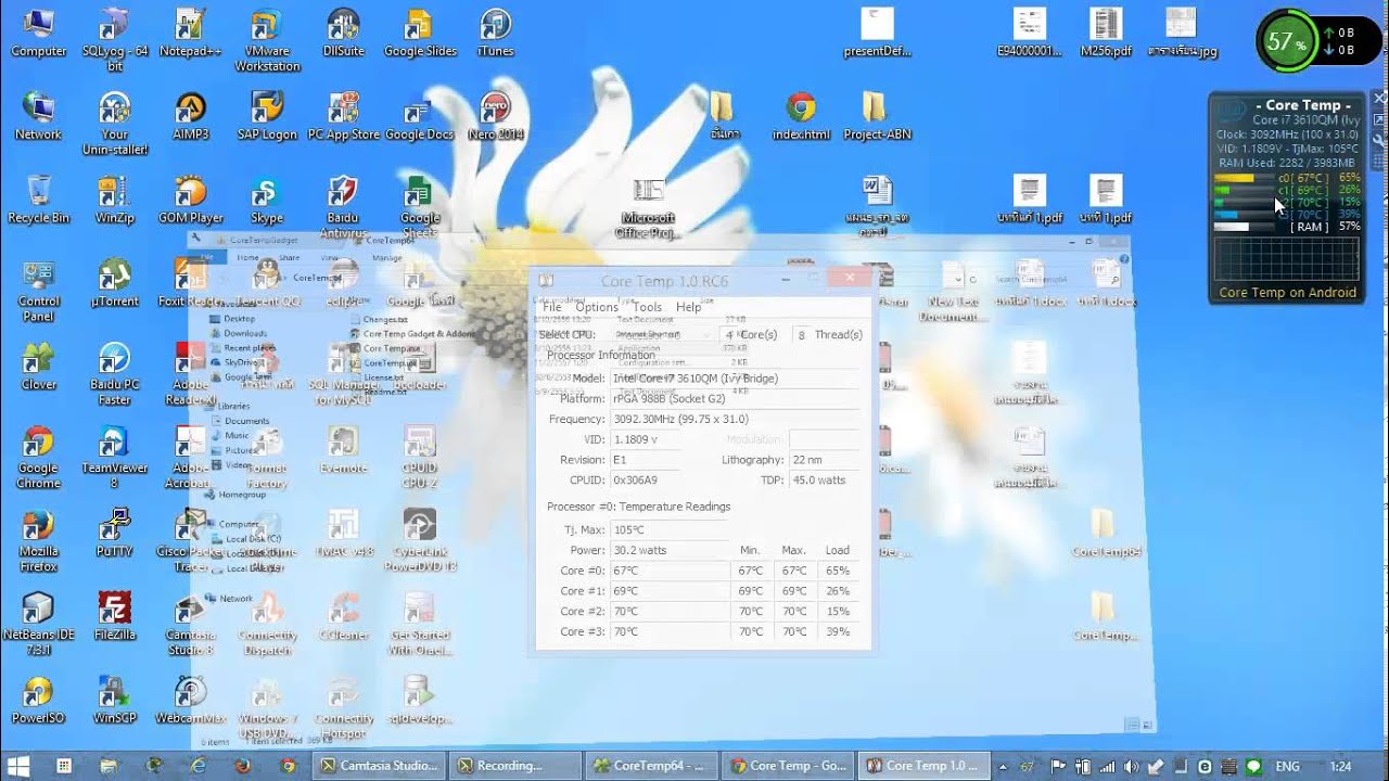 core temp gadget instal - YouTube