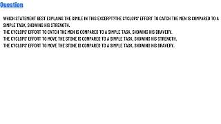 Which statement best explains the simile in this excerpt?