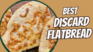 The BEST Way to Use Sourdough Discard (Crispy Flatbread!)