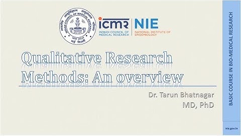 09 Qualitative research methods