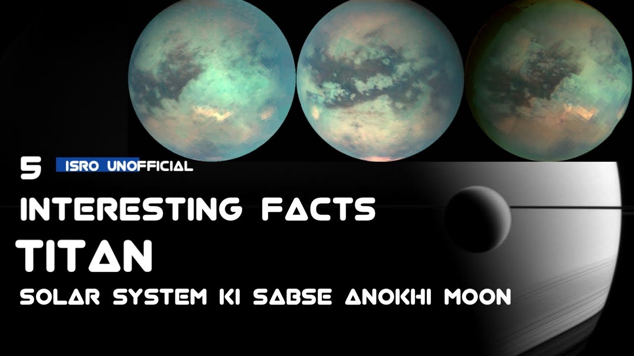 TOO 5 INTERESTING FACTS ABOUT TITAN SATURN LARGEST MOON AND 2ND LARGEST MOON OF SOLAR SYESTEM 