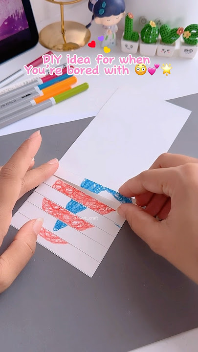 DIY idea for when you’re bored #shorts #diy #craft #youtubeshorts