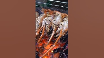 Tôm càng xanh nướng than hồng