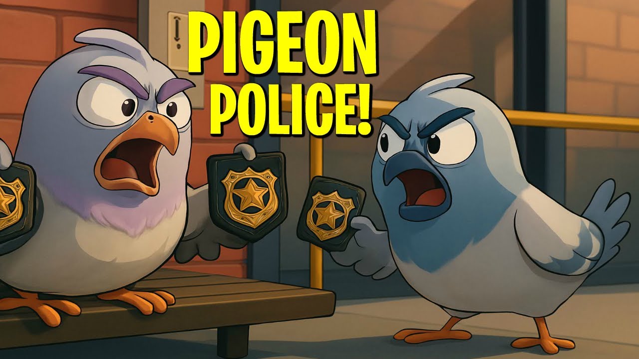Pideon Max Cartoon Angry Pigeon