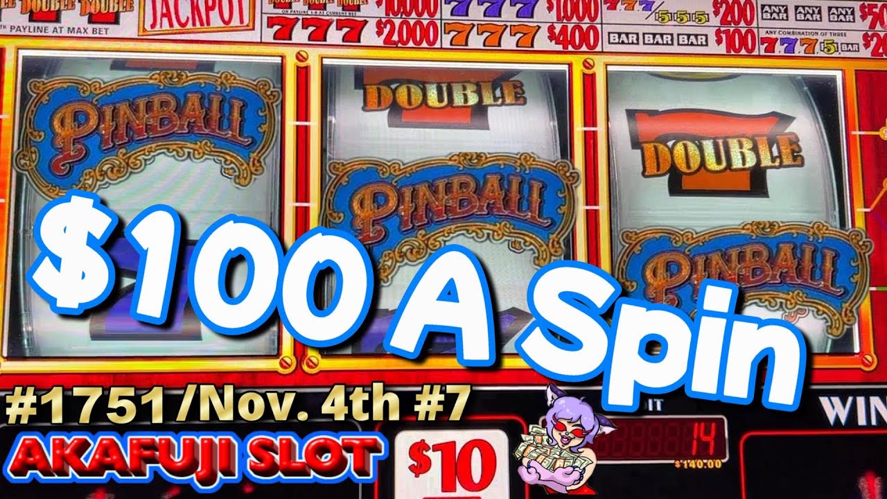 High Limit Slot Jackpots Handpay Triple Double Stars Slot, Pinball Slot Double Gold 赤富士スロト