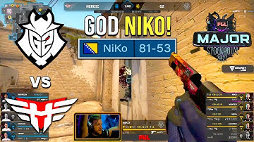 NIKO CARRIES G2! (God mode activated) G2 vs Heroic - PGL Major Stockholm 2021 BEST MOMENTS - CSGO