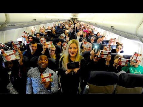 iJustine Joins Southwest Airlines and Nintendo to Surprise a Flight with the New Nintendo 3DS!