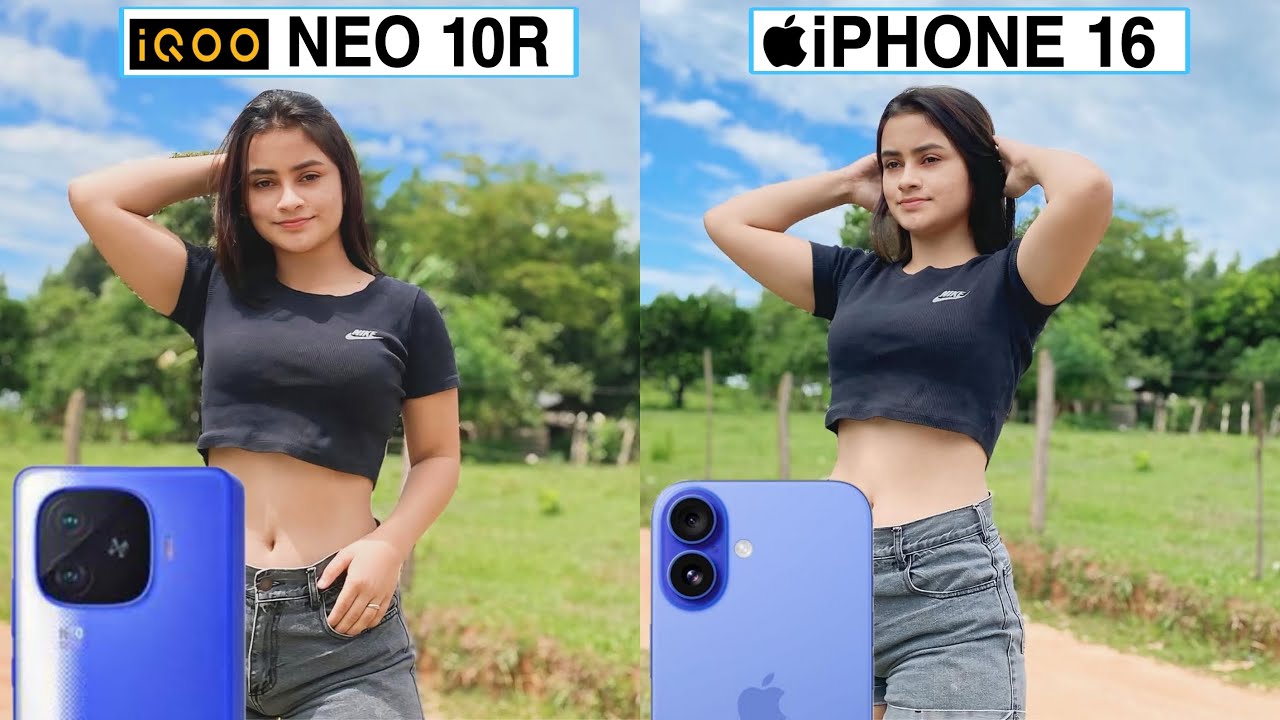iQoo Neo 10R 5G Vs iPhone 16 Camera Test Comparison