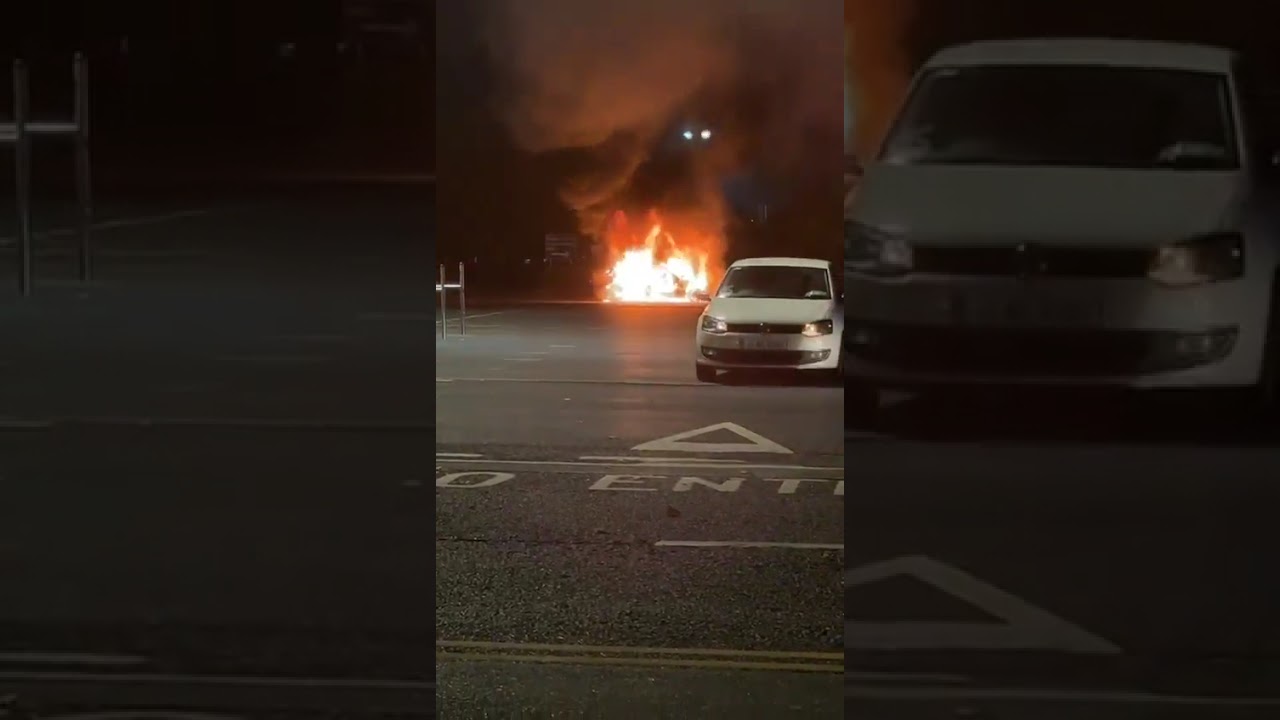 Stolen car ablaze in Tallaght 😲 