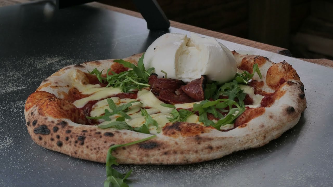 Soppressata & Charred Chilli Pizza in Cozze 13 Pizza Oven