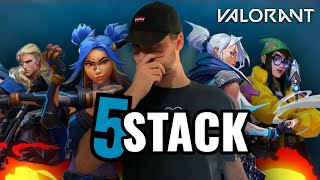 LA PIRE 5 STACK DE VALORANT ( valorant avec Darkah Mwose Koni Gloomixx)