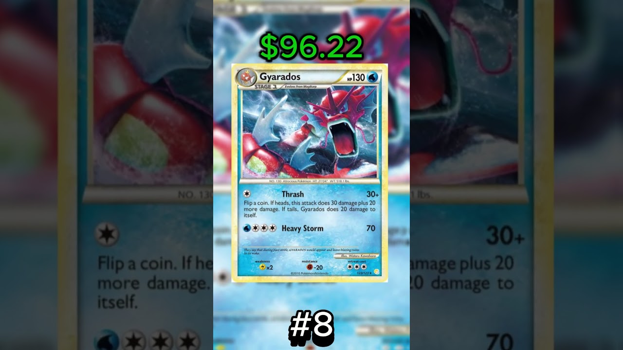 Top 10 most expensive Gyarados cards of all time!!! 
