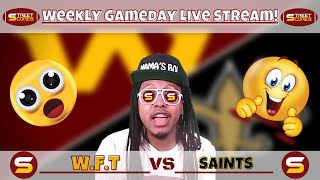 🏈 Washington Football Team vs Saints! Week 5 Live Analysis Stream! Stop Jemeis & Alvin Kamara!🏈