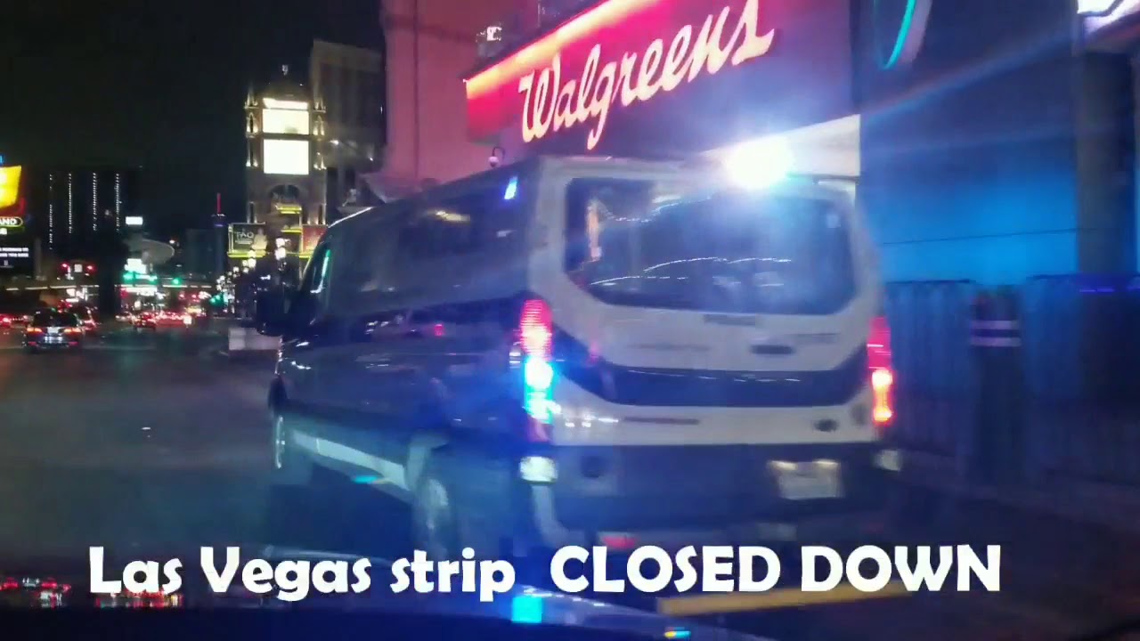 Las Vegas strip CLOSED DOWN YouTube