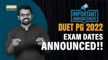 Delhi University PG Entrance Exam Dates Announced| Latest Update | DUET