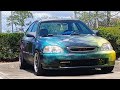 1996 Honda Civic D16Z6 Turbo Walk around #honda #viral #diy #youtubeshort #racing #pubgmobile #cod 