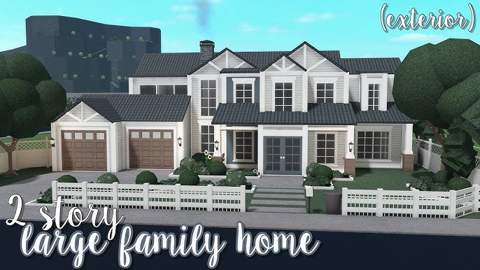 Summer Family Mansion (211K), Exterior, Welcome to Bloxburg, Speedbuild