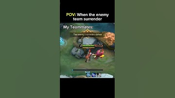 POV: When the enemy team surrender | #mlbb #shorts
