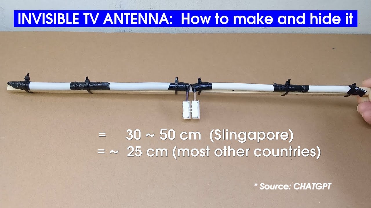 Невидимая телевизионная антенна: как её сделать и спрятать.