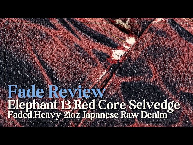 Fade Review: Extra Heavy 21oz Denim Fades From Blue To Red - YouTube