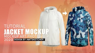 How to create jacket design Mockup || Photoshop Tutorial || camouflage