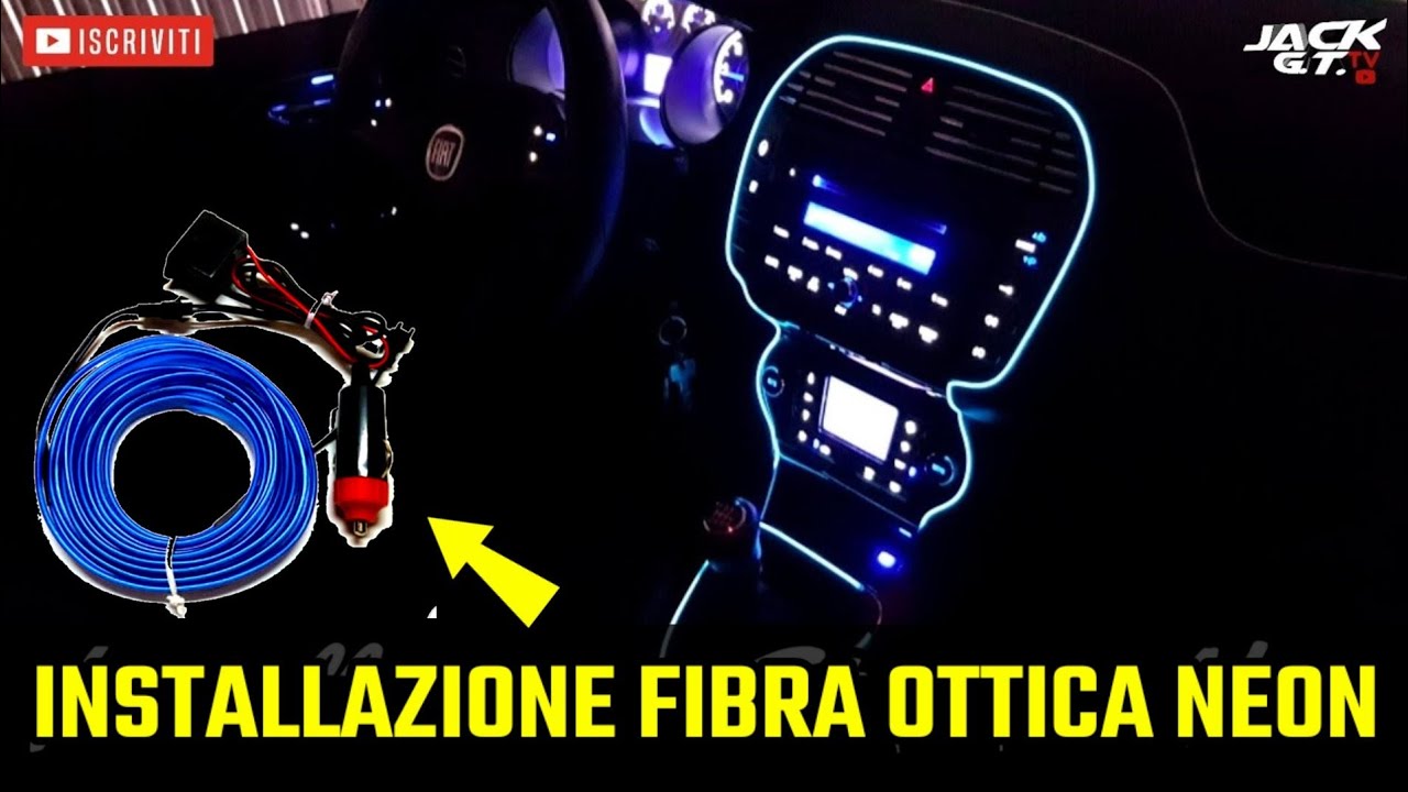 Installazione Fibra Ottica Neon su Fiat Bravo serie 2 