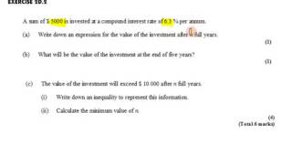 IB SL Math Topic 1 1 5 3 Compound Interest