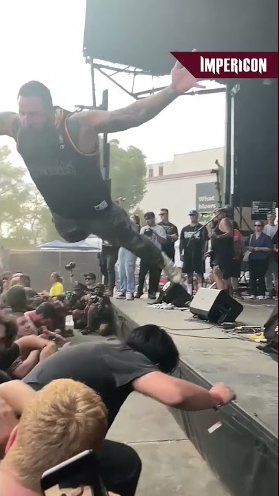 Painful Stagedive in Slow Motion 🥲 #shorts #impericon