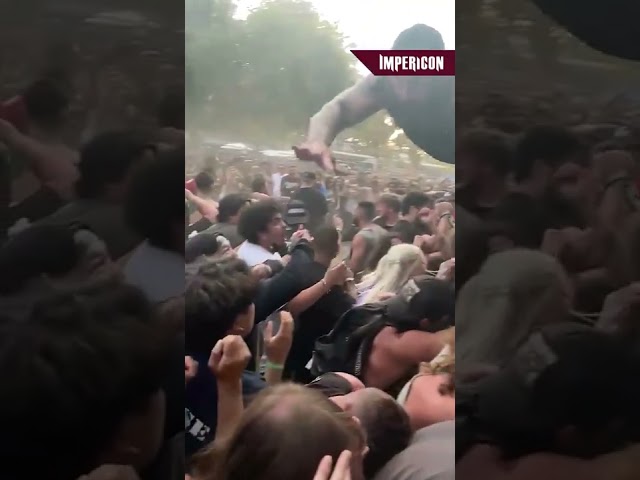 Painful Stagedive in Slow Motion 🥲 #shorts #impericon class=