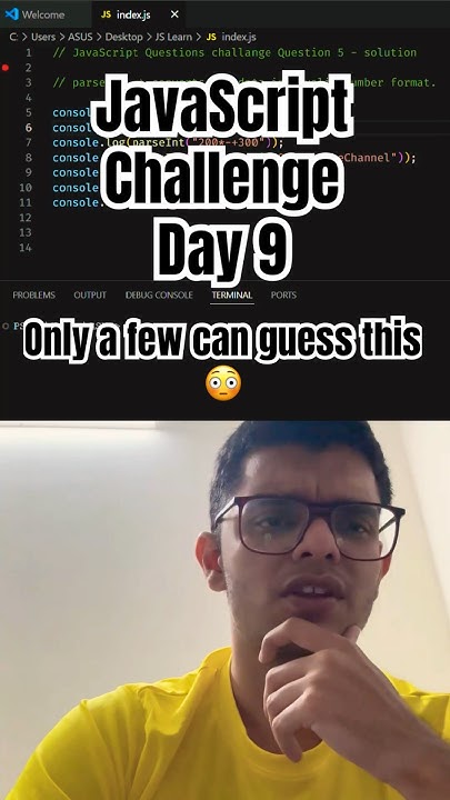 JavaScript Challenge Day 9 #ashortaday #ytshorts #javascript - YouTube